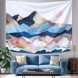 Colorful Mountain Tapestry